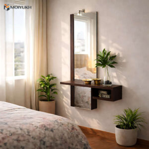 wall hanging dressing table with shelf and mirror for bedroom in Bangladesh